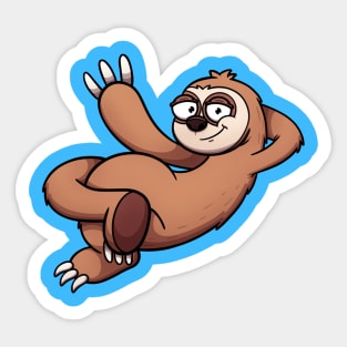 Lazy Sloth Greeting Sticker